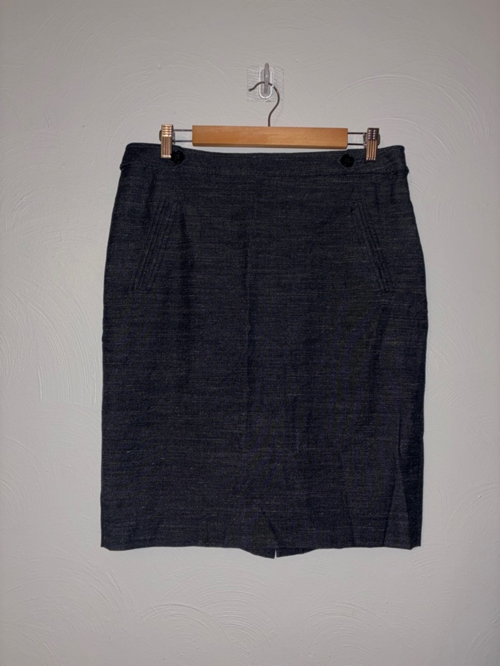 Ann Taylor Dark Charcoal Pencil Skirt